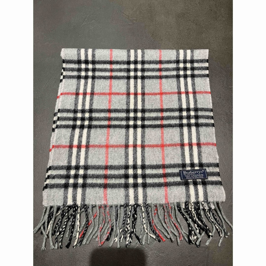 【美品】バーバリー Burberry マフラー グレー カシミア100% | フリマアプリ ラクマ