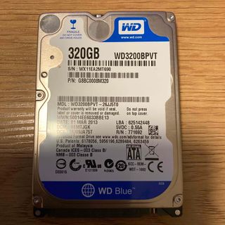 ウェスタンデジタル(Western Digital)のHDD 320GB WD3200BPVT(PCパーツ)