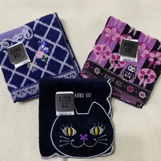 アナスイ(ANNA SUI)のANNA SUI☆アナスイ☆ハンカチ☆ミニタオル3点セット(ハンカチ)