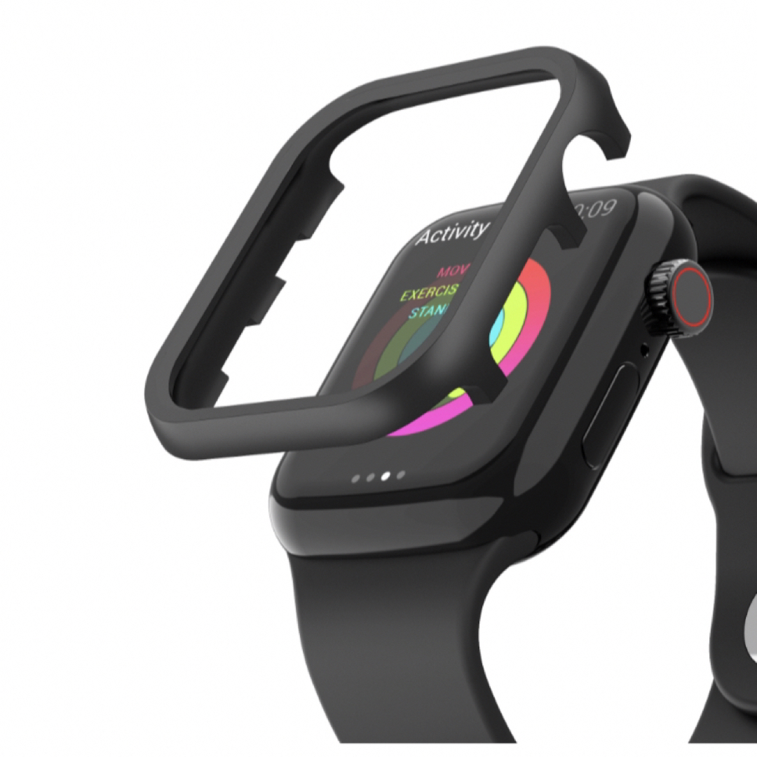 Apple Watch(アップルウォッチ)のApple Watch アップル ウォッチ カバー フレーム ブラック 42mm メンズの時計(その他)の商品写真