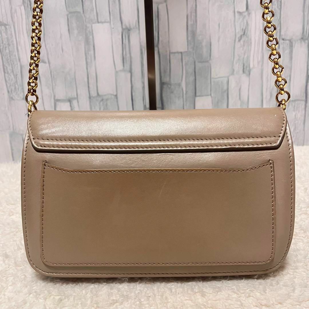 Chloe 鞄　ショルダーバック　チェーン　グレージュ