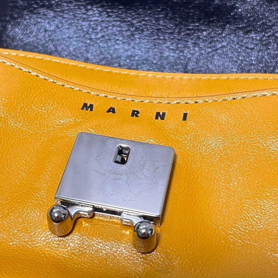 ✨極美品✨ マルニ ミニショルダーバッグ トランク ソフト レザー バイカラー ✨極美品✨ マルニ ミニショルダーバッグ トランク ソフト レザー バイカラー