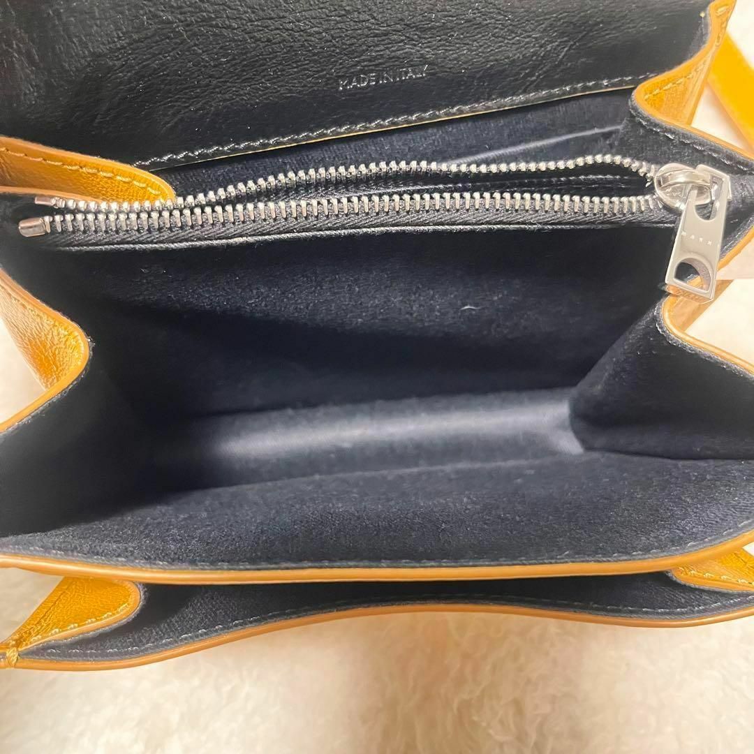 ✨極美品✨ マルニ ミニショルダーバッグ トランク ソフト レザー バイカラー ✨極美品✨ マルニ ミニショルダーバッグ トランク ソフト レザー バイカラー