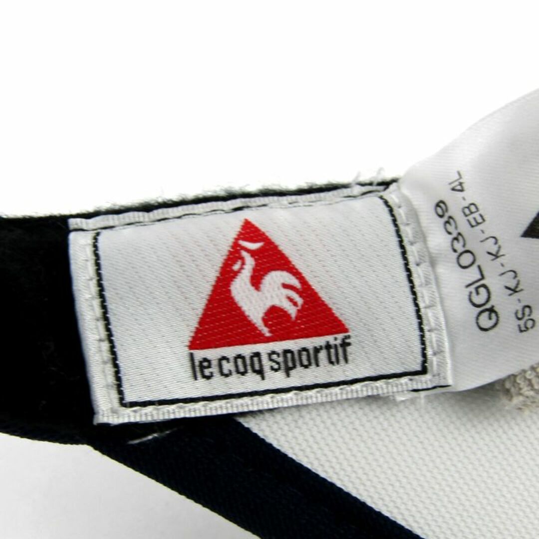 le coq sportif(ルコックスポルティフ)のルコックスポルティフ サンバイザー ゴルフウエア キャップ ブランド 帽子 レディース F(55cm~57cm)サイズ ホワイト le coq sportif レディースの帽子(その他)の商品写真