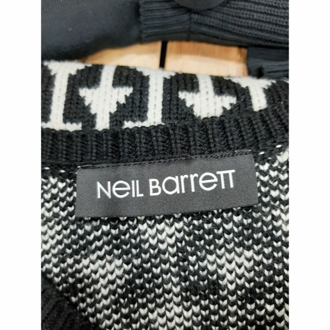 NEIL BARRETT(ニールバレット)のNEIL BARRETT 総柄 マルチ ロゴ ニットセーター XXL メンズのトップス(ニット/セーター)の商品写真