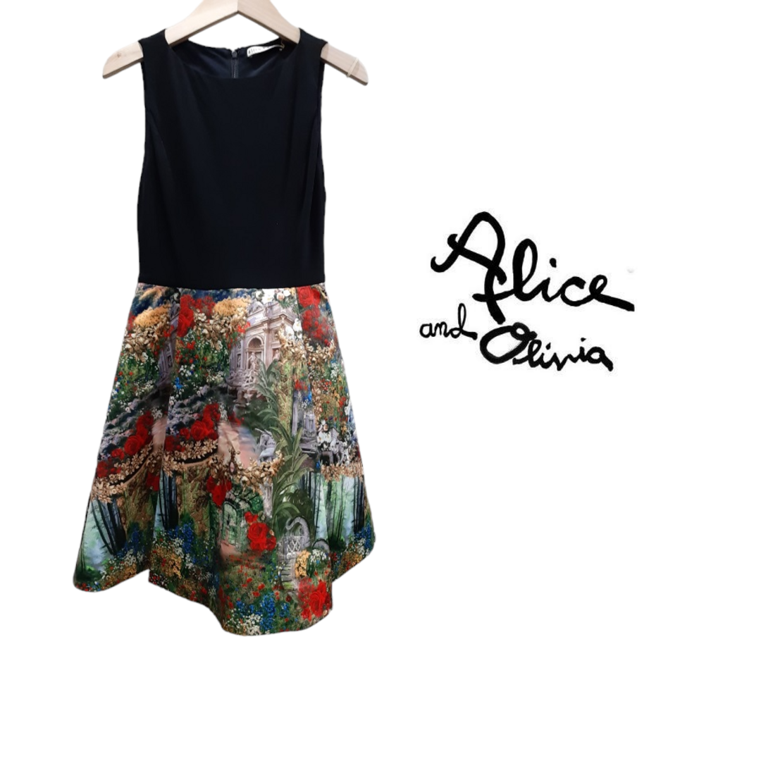 alice + olivia ノースリーブ ワンピース 花柄 XSS_Vol