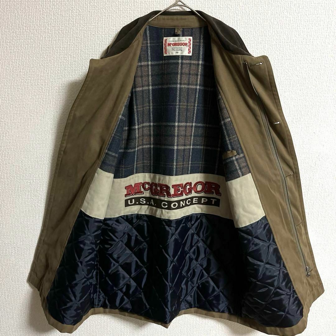 McGREGOR(マックレガー)のMcGREGOR ジャケット カバーオール 裏地 チェック デカロゴ メンズのジャケット/アウター(カバーオール)の商品写真