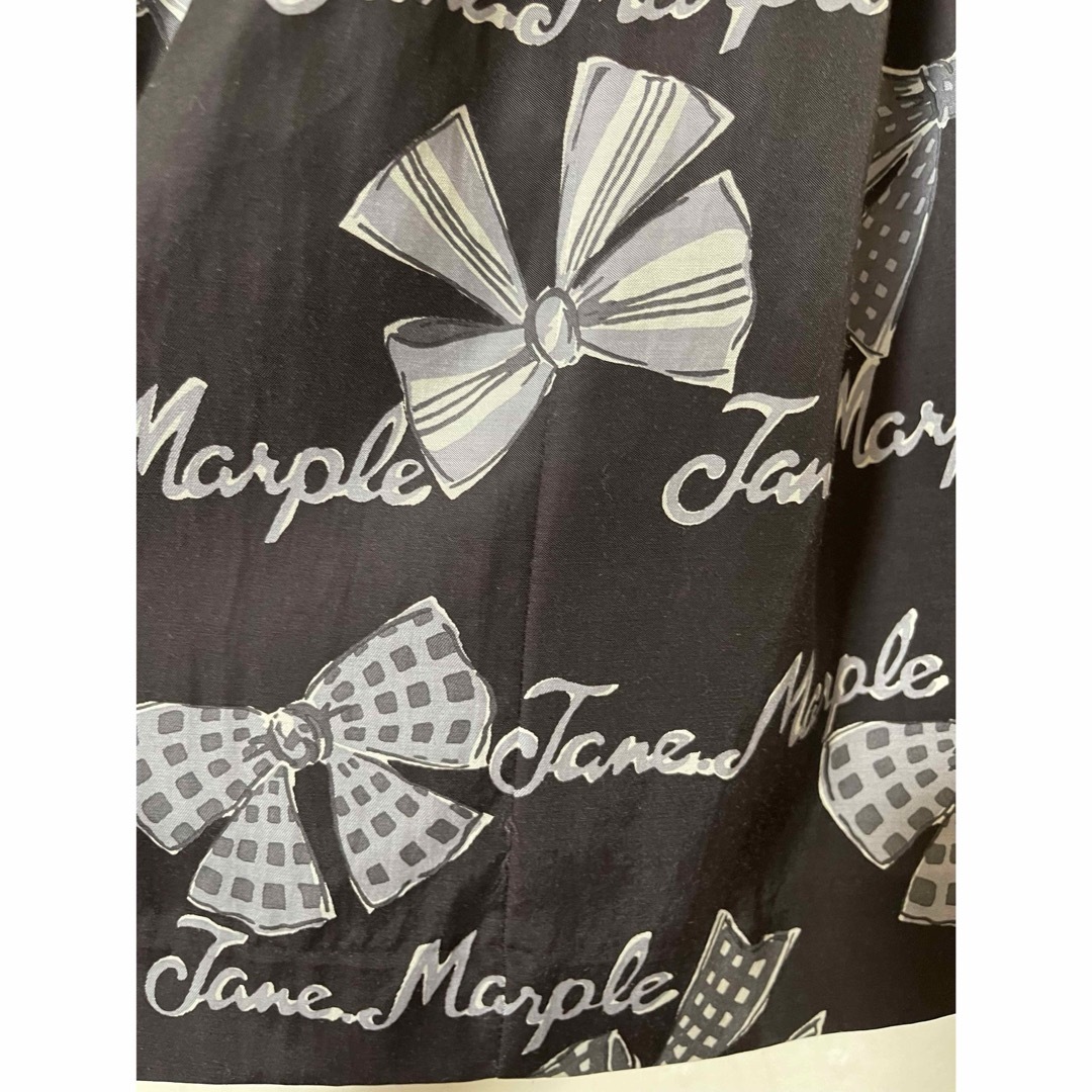 JaneMarple(ジェーンマープル)の最終価格／Jane Marple Jane's drawingスクエアドレス 黒 レディースのワンピース(ひざ丈ワンピース)の商品写真