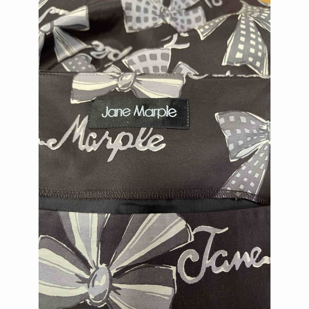 JaneMarple(ジェーンマープル)の最終価格／Jane Marple Jane's drawingスクエアドレス 黒 レディースのワンピース(ひざ丈ワンピース)の商品写真