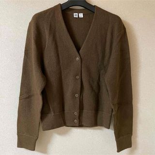 ユニクロ(UNIQLO)のユニクロユー UNIQLO U カーディガン ブラウン M(カーディガン)