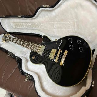 美品 上位モデル Epiphone Les Paul Custom PRO(エレキギター)