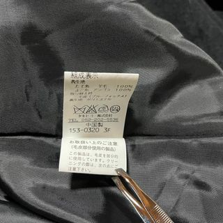 美品 LABELDA アンゴラ100% ロングコート フォックスファー 黒の通販
