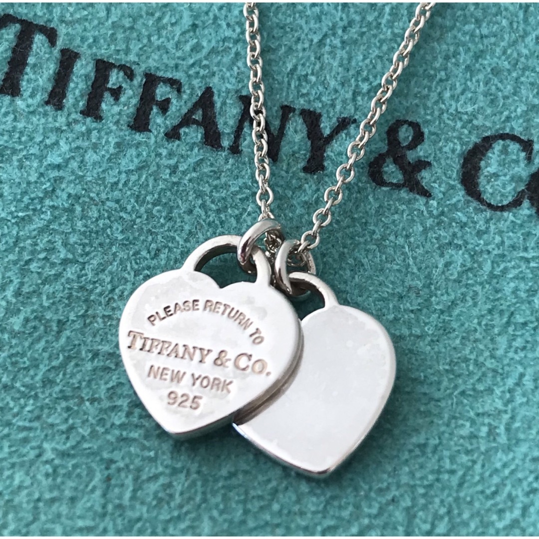 アクセサリーTiffany リターントゥティファニー ダブルハートタグ ネックレス