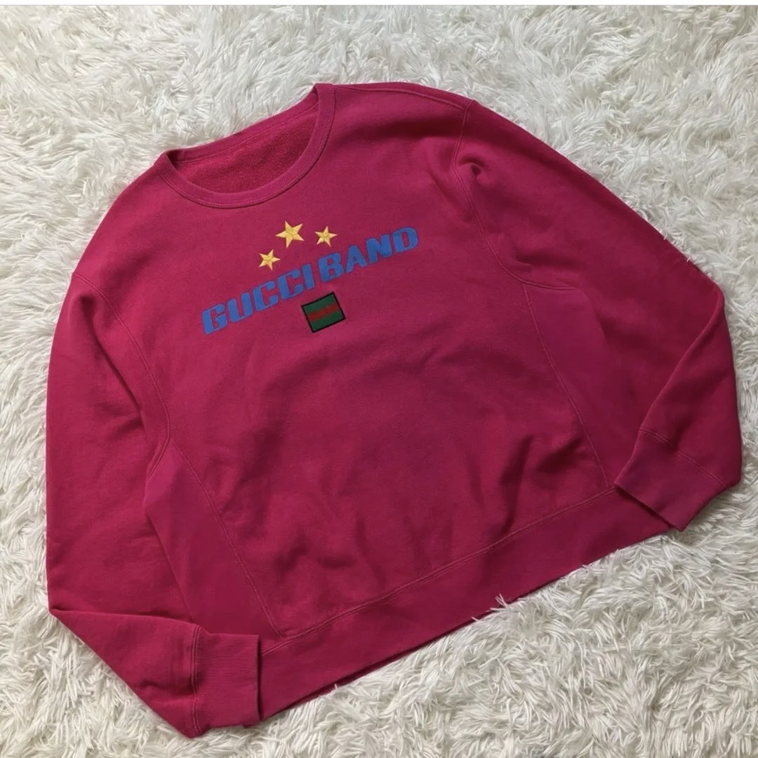 美品】 グッチ スウェット シェリーライン バンド スター トレーナー 美品】 グッチ スウェット シェリーライン バンド スター トレーナー