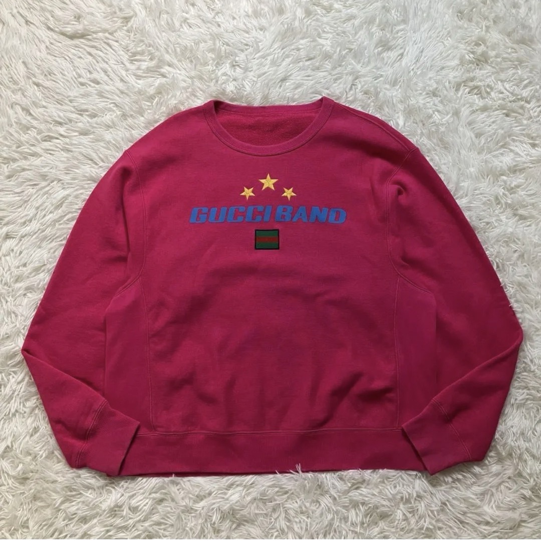 美品】 グッチ スウェット シェリーライン バンド スター トレーナー 美品】 グッチ スウェット シェリーライン バンド スター トレーナー
