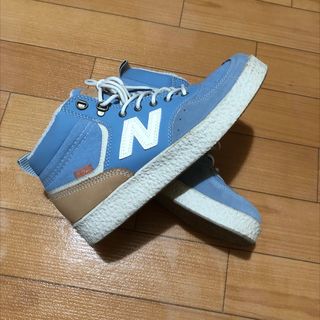 ニューバランス(New Balance)のニューバランス ハイカットスニーカー 23.0 ボア ブルー 水色 パステル(スニーカー)