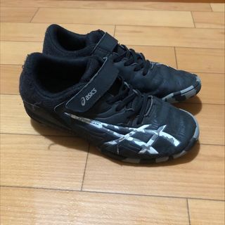 レーザービーム(LAZERBEAM（ASICS）)のasicsレーザービーム 黒 22.0 アシックス サッカー 野球 黒 ブラック(スニーカー)