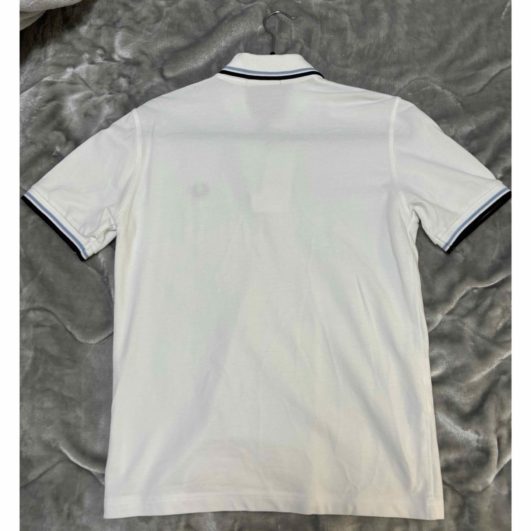 FRED PERRY(フレッドペリー)のフレッドペリー　ポロシャツ　white×blue メンズのトップス(ポロシャツ)の商品写真