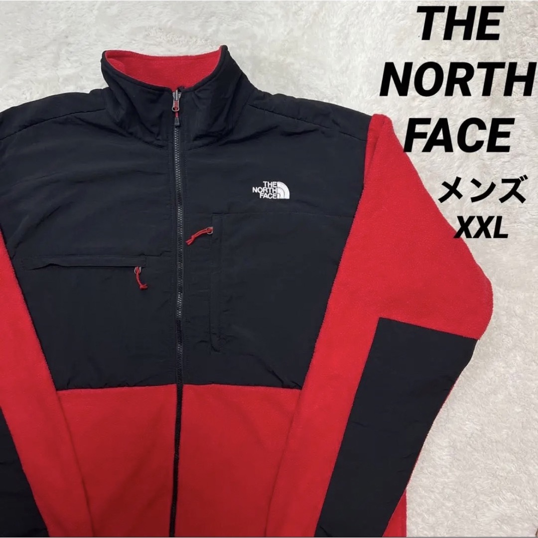 THE NORTH FACE - THE NORTH FACE デナリフリース 赤x黒 メンズ XXLの