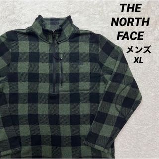 ザノースフェイス(THE NORTH FACE)のTHE NORTH FACE ハーフジップフリース　チェック柄　メンズ XL(その他)