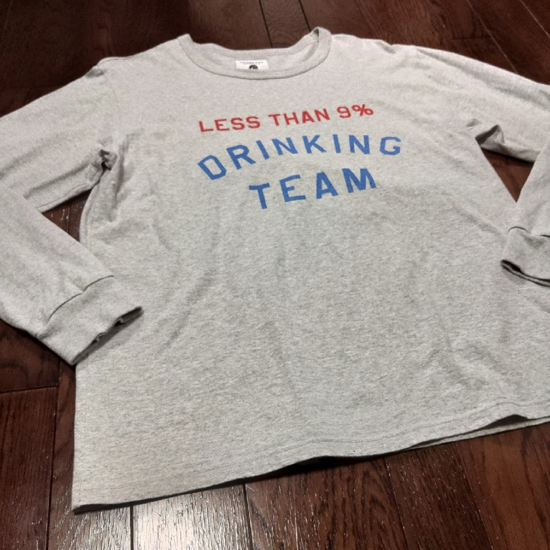 TACOMA FUJI DRINKING TEAM ロンT 長袖 L グレーTシャツ/カットソー(七