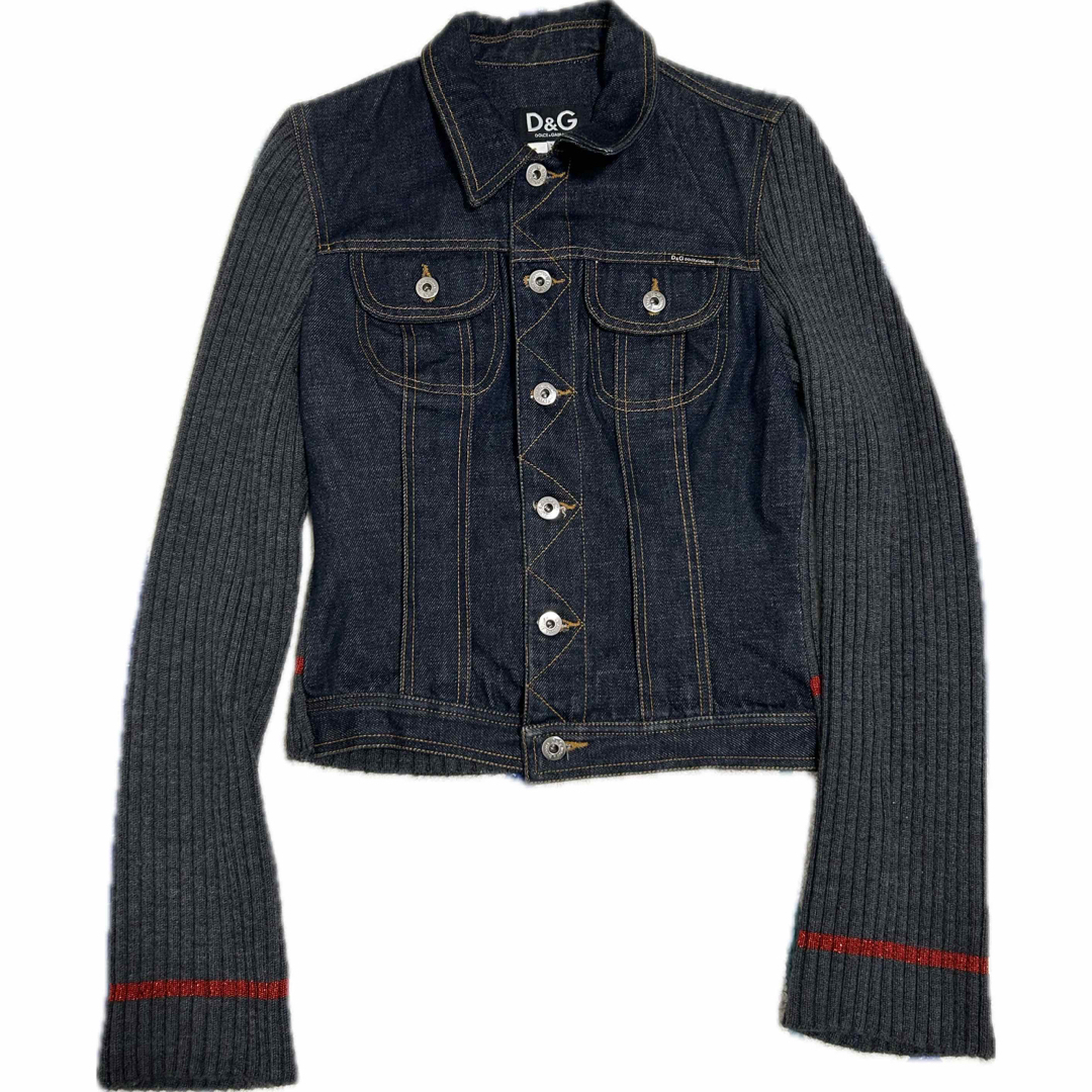 DOLCE&GABBANA(ドルチェアンドガッバーナ)のarchive dolce&gabbana denim  kint jacket メンズのジャケット/アウター(Gジャン/デニムジャケット)の商品写真