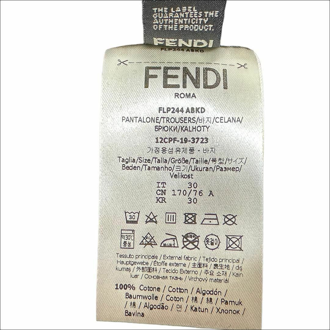 FENDI(フェンディ)のJ3074 新品 フェンディ ズッカ柄ポケット スリムデニムパンツ 黒 30 メンズのパンツ(デニム/ジーンズ)の商品写真