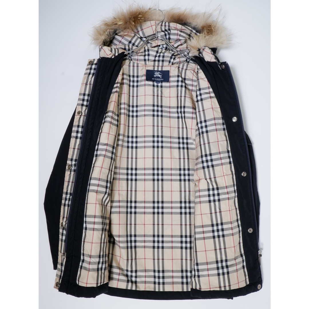 BURBERRY(バーバリー)のBURBERRY LONDONバーバリーロンドン 裏地ノバチェック ラクーンファー付き中綿コート ジャケット【160A】【LCTA73579】 レディースのジャケット/アウター(その他)の商品写真