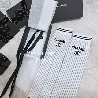 AA9804【新品未使用】CHANEL シャネル　24C ゲートル　レッグウォーマー　靴下