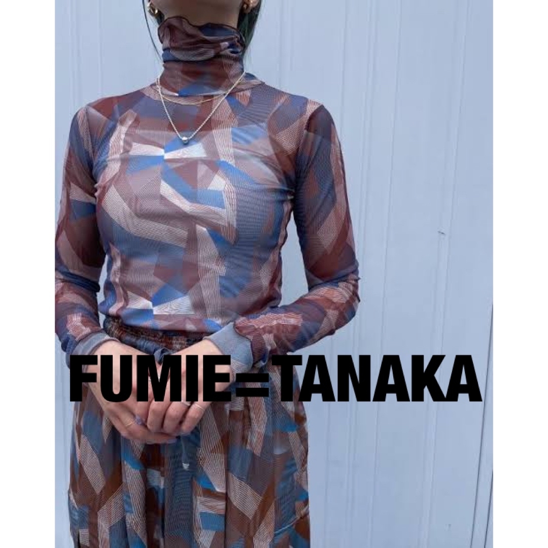 THE DALLAS(ザダラス)の【FUMIE TANAKA】camo tulle high neckT レディースのトップス(カットソー(長袖/七分))の商品写真