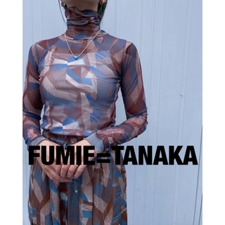 ザダラス(THE DALLAS)の【FUMIE TANAKA】camo tulle high neckT(カットソー(長袖/七分))