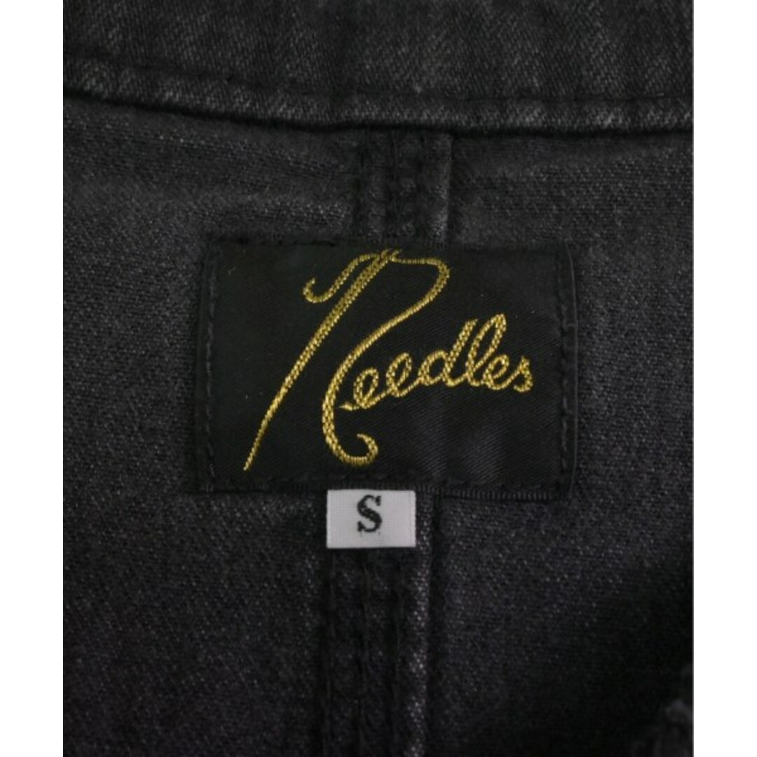 Needles(ニードルス)のNeedles ニードルス カバーオール S 黒x紫x白 【古着】【中古】 メンズのジャケット/アウター(カバーオール)の商品写真