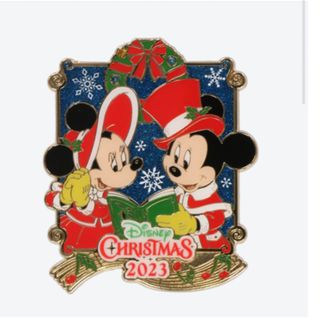 ディズニー(Disney)のディズニークリスマスピンバッチ　40周年 商品未開封(キャラクターグッズ)