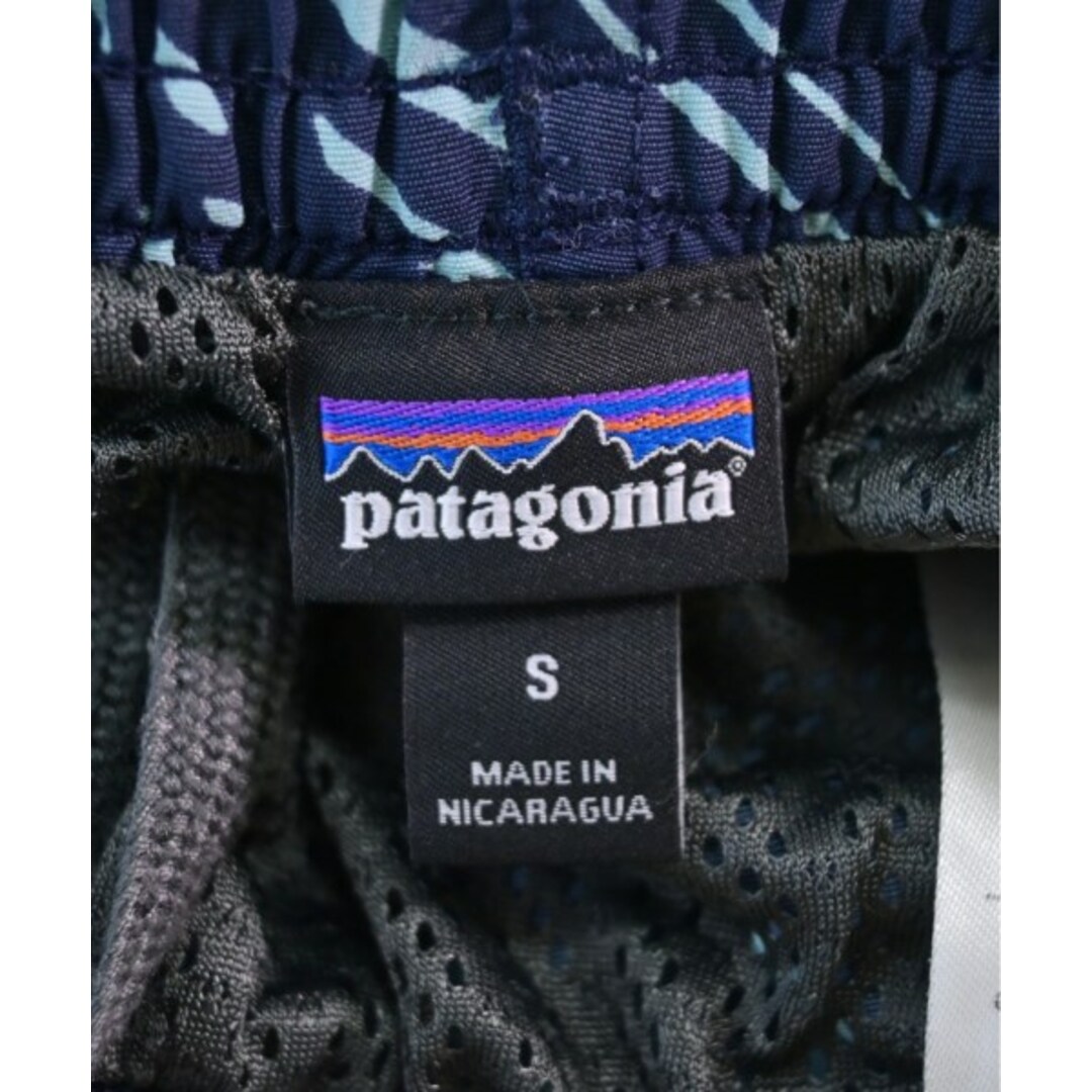 patagonia(パタゴニア)のpatagonia パタゴニア ショートパンツ S 紺x水色(総柄) 【古着】【中古】 メンズのパンツ(ショートパンツ)の商品写真