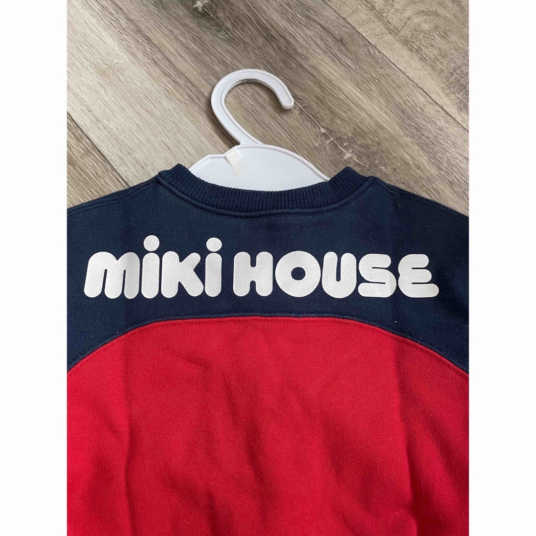 mikihouse(ミキハウス)のミキハウス　ロゴ　ロンパース 70cm キッズ/ベビー/マタニティのベビー服(~85cm)(ロンパース)の商品写真