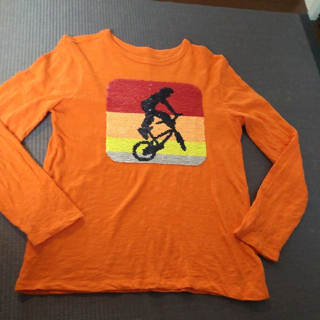 GAP - 長袖Tシャツ ロンT ギャップ １５０ オレンジ