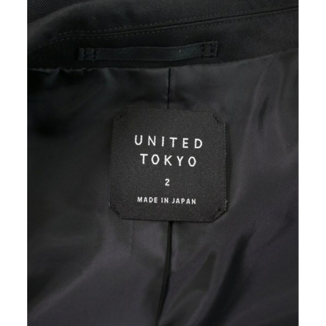 UNITED TOKYO(ユナイテッドトウキョウ)のUNITED TOKYO カジュアルジャケット 2(M位) 黒 【古着】【中古】 メンズのジャケット/アウター(テーラードジャケット)の商品写真