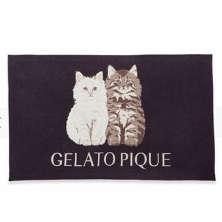 ルームウェア【新品】完売商品♬ジェラートピケ ねこ♡猫♡キャット サテンシャツ&ロングパンツ