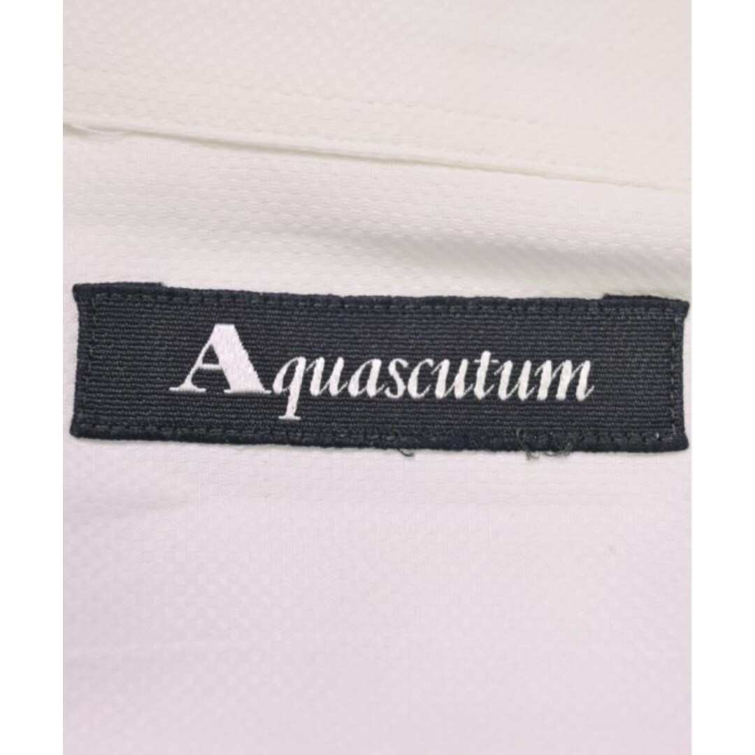 AQUA SCUTUM(アクアスキュータム)のAQUASCUTUM アクアスキュータム カジュアルシャツ -(M位) 白 【古着】【中古】 メンズのトップス(シャツ)の商品写真