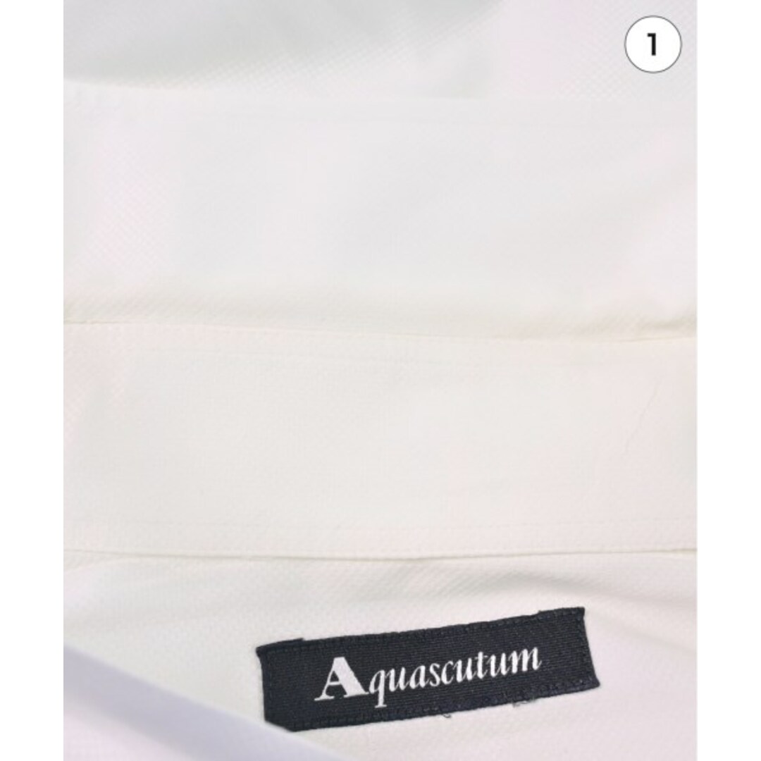 AQUA SCUTUM(アクアスキュータム)のAQUASCUTUM アクアスキュータム カジュアルシャツ -(M位) 白 【古着】【中古】 メンズのトップス(シャツ)の商品写真