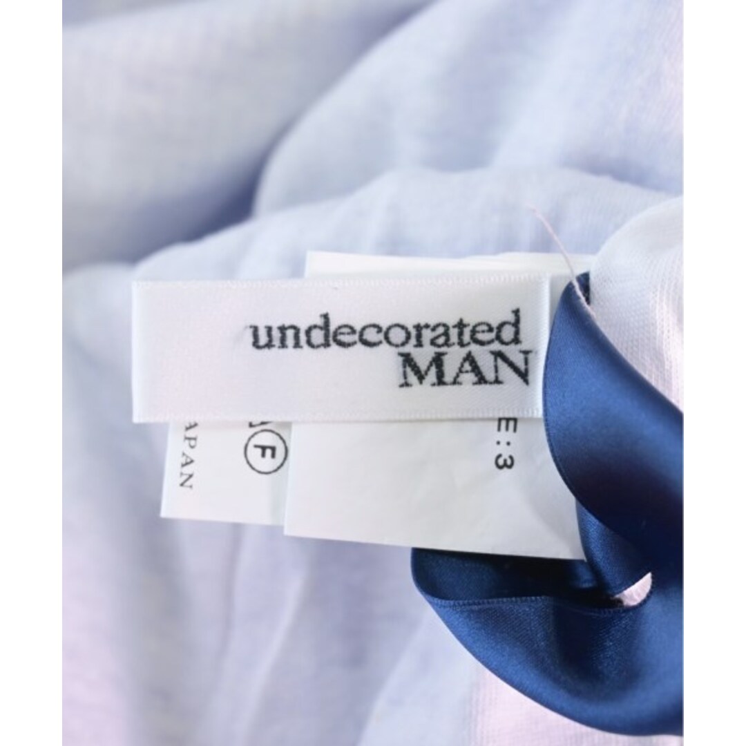 undecorated MAN(アンデコレイテッドマン)のundecorated MAN カジュアルシャツ 3(L位) 青x白 【古着】【中古】 メンズのトップス(シャツ)の商品写真