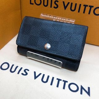 ルイヴィトン(LOUIS VUITTON)の【極美品】ルイヴィトン 62662 ミュルティクレ ダミエ キーケース ブラック(キーケース)