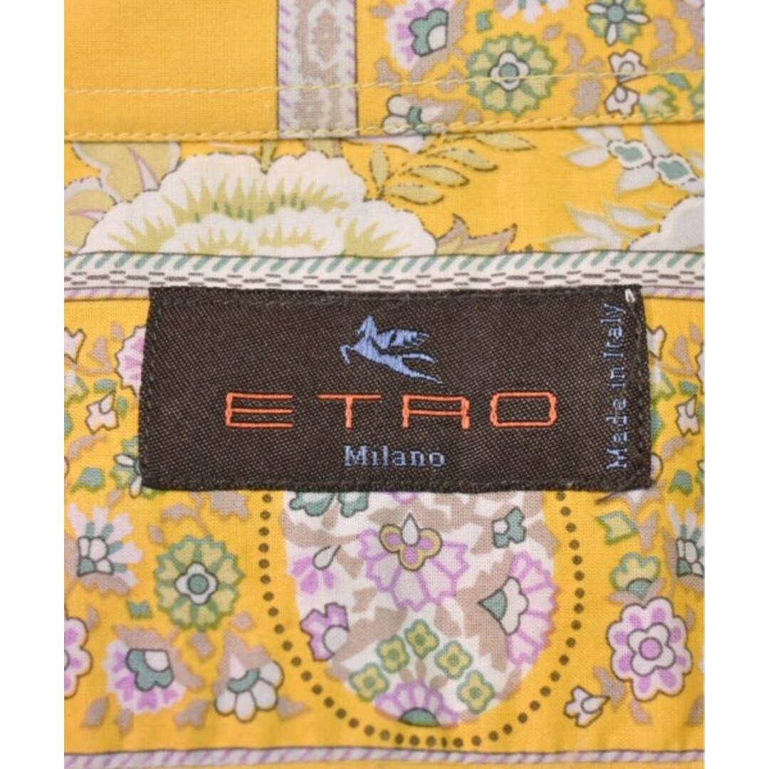 ETRO(エトロ)のETRO エトロ カジュアルシャツ XL 黄x紫xオレンジ等(ペイズリー) 【古着】【中古】 メンズのトップス(シャツ)の商品写真