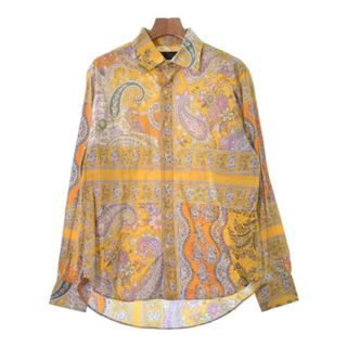 エトロ(ETRO)のETRO エトロ カジュアルシャツ XL 黄x紫xオレンジ等(ペイズリー) 【古着】【中古】(シャツ)