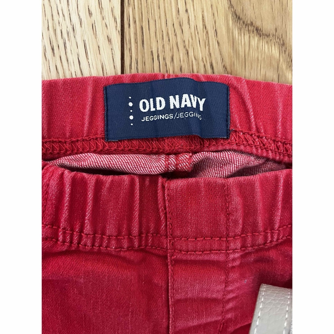 Old Navy(オールドネイビー)の80cm OLD NAVY オールドネイビー　18-24m パンツ　デニム　赤 キッズ/ベビー/マタニティのベビー服(~85cm)(パンツ)の商品写真