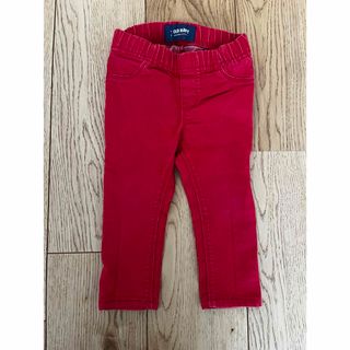 オールドネイビー(Old Navy)の80cm OLD NAVY オールドネイビー　18-24m パンツ　デニム　赤(パンツ)