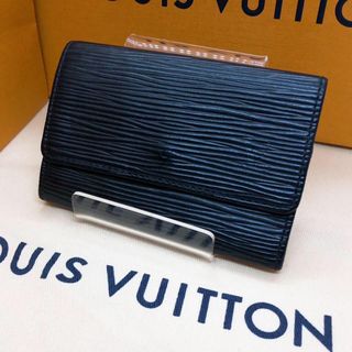 ルイヴィトン(LOUIS VUITTON)の【極美品】ルイヴィトン 63812 ミュルティクレ エピ キーケース ブラック(キーケース)