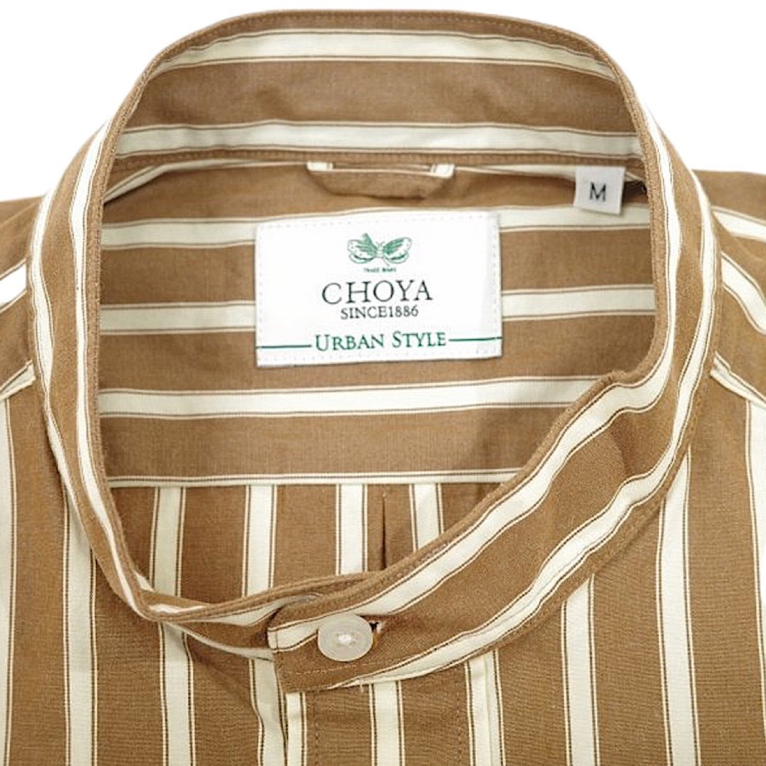 CHOYA SHIRT(チョーヤシャツ)の【新品】CHOYA URBAN STYLE シャツ 長袖 ストライプ柄 Mサイズ メンズのトップス(シャツ)の商品写真