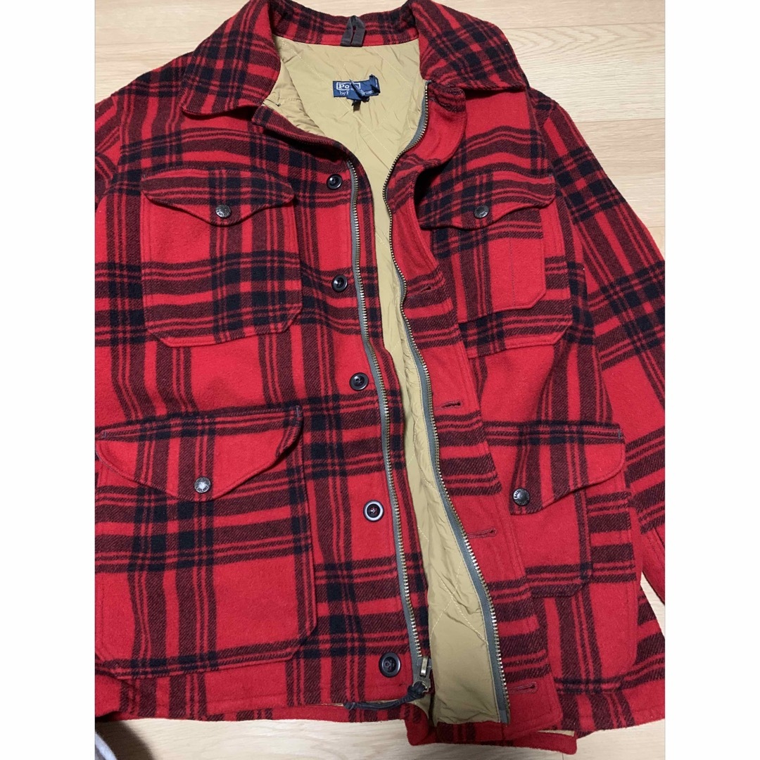 POLO RALPH LAUREN(ポロラルフローレン)の極美品 polo ralph lauren wool check cpo jkt メンズのジャケット/アウター(ブルゾン)の商品写真