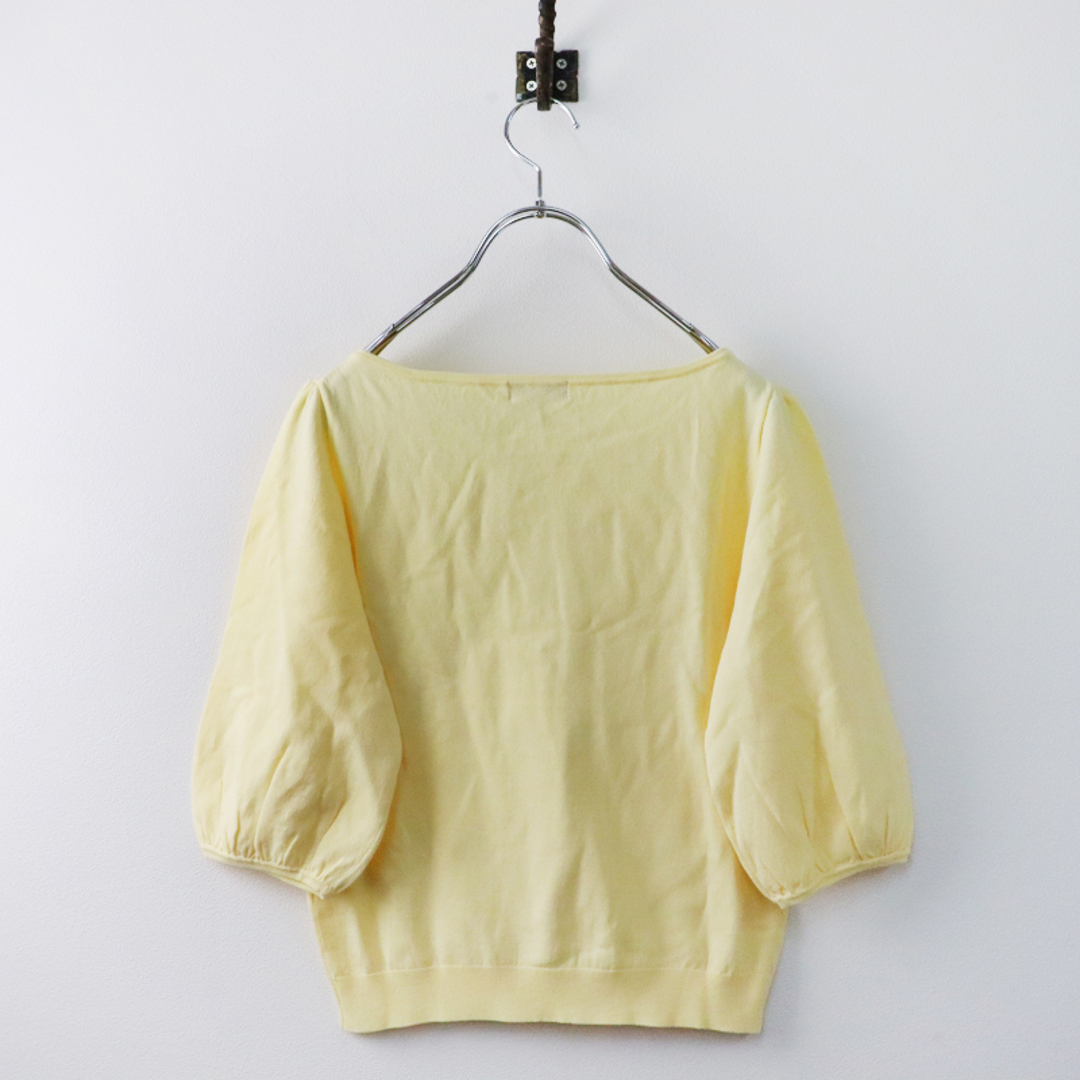 TOCCA(トッカ)の美品 2020SS トッカ TOCCA 洗える TRUMPET FLOWER KNIT プルオーバー M/イエロー トランペットフラワー ニット【2400013637978】 レディースのトップス(ニット/セーター)の商品写真